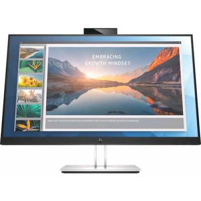 HP E24u G5 - E-Series - LED monitor - 23.8" - 1920 x 1080 Full HD (1080p) @ 75 Hz - IPS - 250 cd/m - 1000:1 - 5 ms - HDMI, DisplayPort, USB-C - black head, black and silver (stand)
